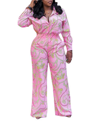 Commuter Fashion Long-sleeved Jumpsuit