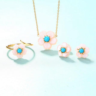 Cherry Blossom Jewelry Ring Set