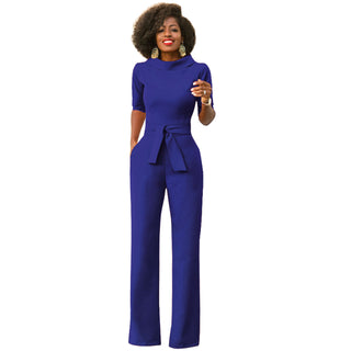 Women's High Waist Wide Leg Jumpsuit