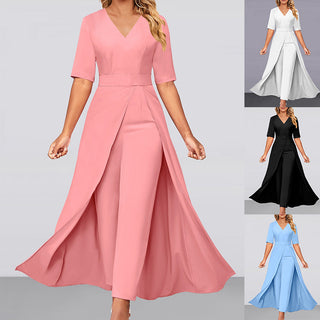 Women's Fashion Ankle-tied Jumpsuit