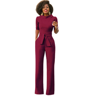 Women's High Waist Wide Leg Jumpsuit