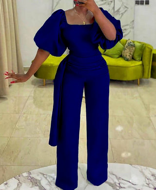 European Plus Size Women's African Jumpsuit