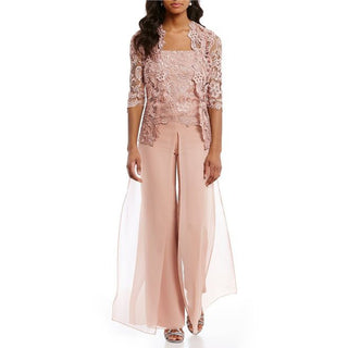 Simple Blouse Hollow Lace Jumpsuit