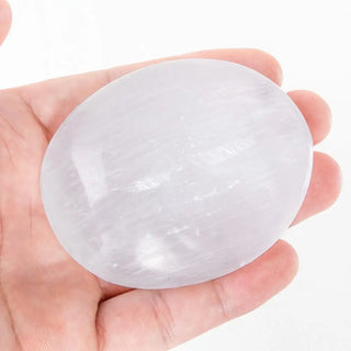 Selenite Oval White Crystal Chakra Stones