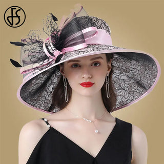 Wide Brim Fedora Church Hats