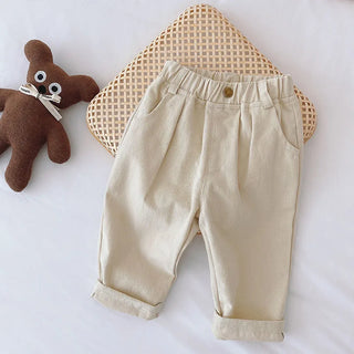 Elastic Waist Casual Toddler Boy Trousers