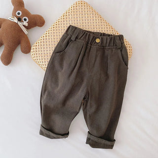 Elastic Waist Casual Toddler Boy Trousers