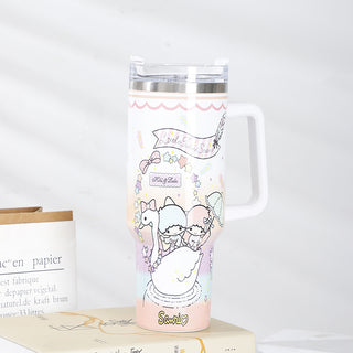 Large Printing Handle Ice Coffee Cup