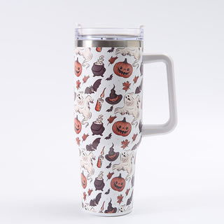 Large Printing Handle Ice Coffee Cup