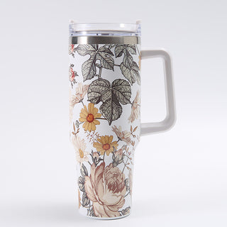 Large Printing Handle Ice Coffee Cup