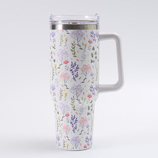 Large Printing Handle Ice Coffee Cup