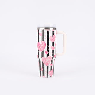 Large Printing Handle Ice Coffee Cup