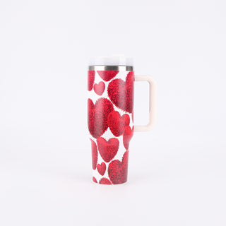 Large Printing Handle Ice Coffee Cup