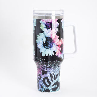 Large Printing Handle Ice Coffee Cup