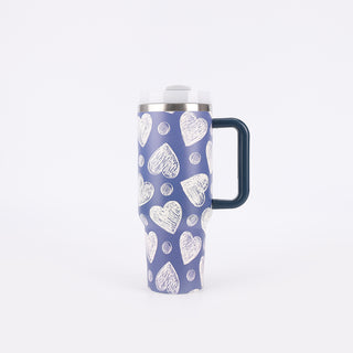 Large Printing Handle Ice Coffee Cup