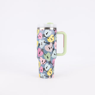 Large Printing Handle Ice Coffee Cup