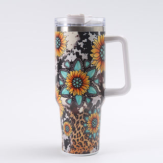 Large Printing Handle Ice Coffee Cup