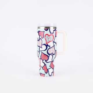 Large Printing Handle Ice Coffee Cup