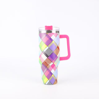 Large Printing Handle Ice Coffee Cup