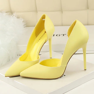 Elegant Sweet High Heels Leather Shoes