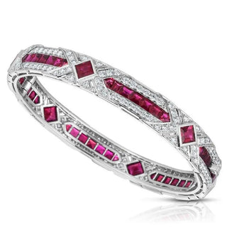 Luxury Gemstone High Carbon Diamond Bangle