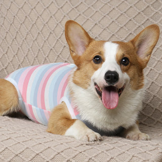 Pet Clothes Dog Jumpsuit Pajamas High Elastic Camouflage Strips Vest Wrap Belly Surgical Wear Tracksuit For Girl Boy Clothing