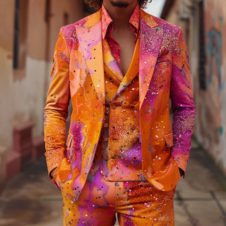 Men's Colorful British Performance Suit