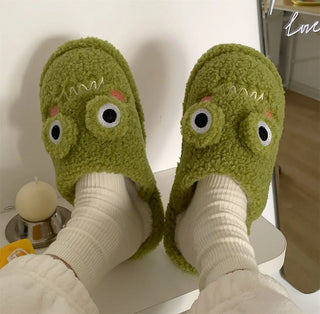 Soft Plush Lovers Faux Fur Slippers