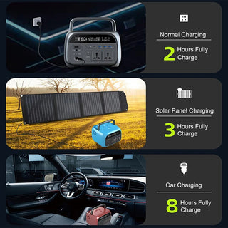 Portable Power Station 500W Solar Generator