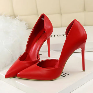 Elegant Sweet High Heels Leather Shoes