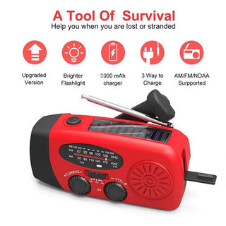 Power Generation Solar Hand Crank Radio