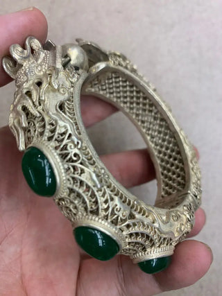 Jade Beads Hand Made Bangle