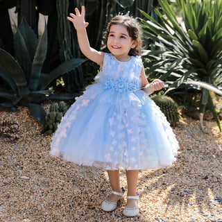 Toddler Girls Bow Lace Party Dress
