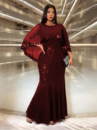 Luxury Shiny Bridesmaid Evening Dress