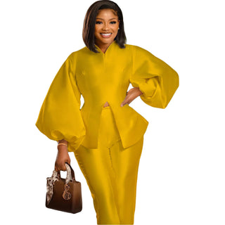 African Puff Sleeve Wedding Party Outfits