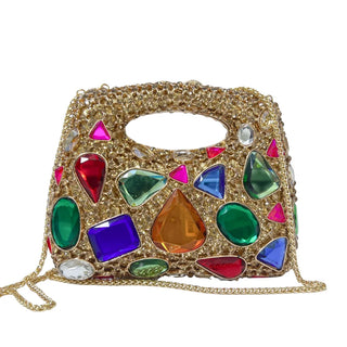 Luxury Rhinestone Bridal Wedding Clutch Purse