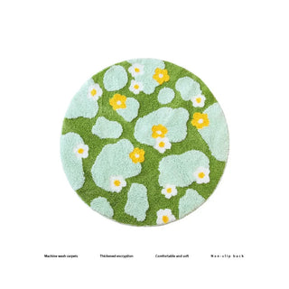 Aesthetic Non-Slip Round Tufted Rug