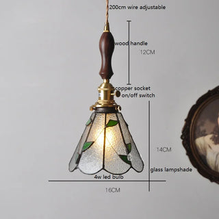 Pendant Glass Lampshade Vintage Lamp
