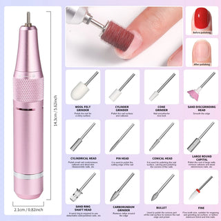 Professional Rechargeable Portable Nail Tool