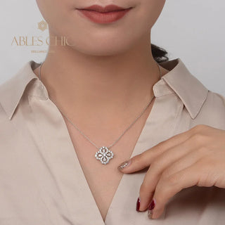 Ables Chic Four Leaf Bridal Necklace