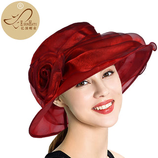 Elegant Organza Bridal Fascinator Party Hat