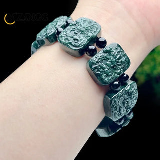 Jade Dragon Powerful Lucky Amulet Bracelet