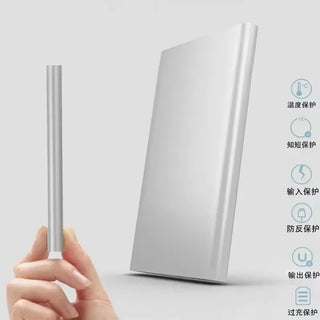 10000mAh Mobile Power Supply Portable Charger PowerBank Ultra-thin Fast Charger IPhoneXiaomi Mobile Phone External BackupBattery