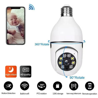 Wireless Projection Panoramic Camera Bulb