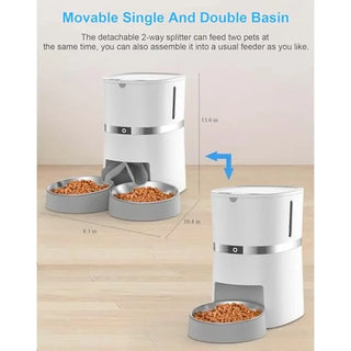 Automatic Dual Bowls Pet Feeder