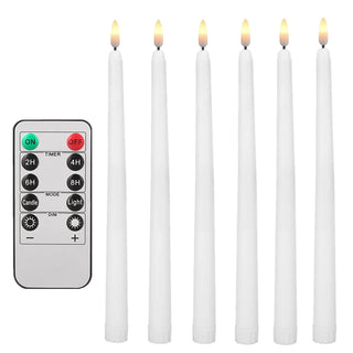 Flameless Handheld Tapered Flickering Candlesticks
