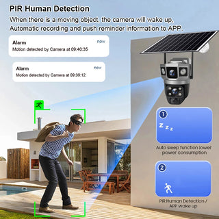 Outdoor Security WiFi 12MP Solar IP Camera