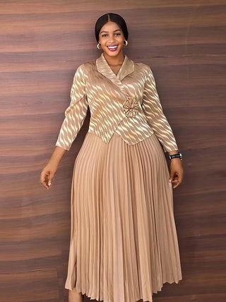 Luxury Evening Party Formal Pleated Dress