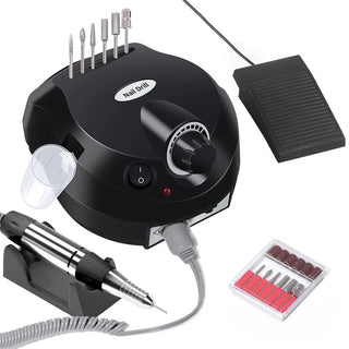 LULAA 35000RPM Electric Nail Sander Pedicure Manicure Tools Professional Nail Drill Machine Low Noise Cutters Nail File Kit