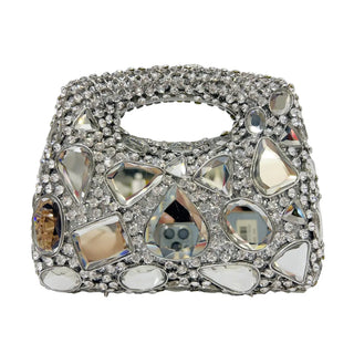 Luxury Rhinestone Bridal Wedding Clutch Purse